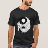 Zen Yin Yang Schwarz-weiß T-Shirt (Vorderseite)