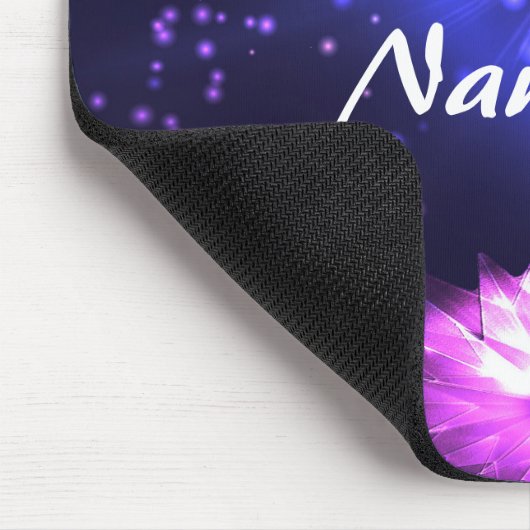 Zen Yoga Lila Crystal Lotus & Star Mousepad (Ecke)