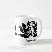 Zen Yoga Lotus Blume Spirituelle Namaste Kaffeetasse (VorderseiteRechts)