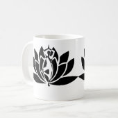 Zen Yoga Lotus Blume Spirituelle Namaste Kaffeetasse (Vorderseite Links)