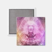 Zen Yoga Meditation Chakra Spirituell Magnet (Vorderseite/Rückseite)