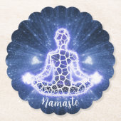 Zen Yoga Meditation Chakra Spirituelle Energie Lot Untersetzer (Vorderseite)