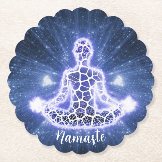 Zen Yoga Meditation Chakra Spirituelle Energie Lot Untersetzer (Vorderseite)