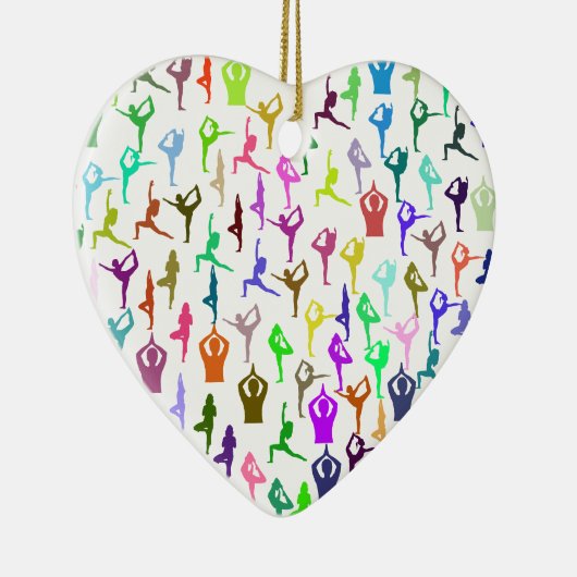 Zen Yoga Meditation Posen & Positionen Keramik Ornament (Rechts)