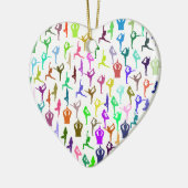 Zen Yoga Meditation Posen & Positionen Keramik Ornament (Links)