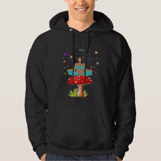 Zen Yoga Meditation Schwangere Frauen Pilz Buddha Hoodie