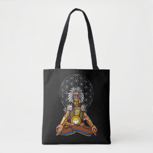 Zen Yoga Native American Chief Indian Mediation Tasche