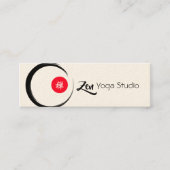 Zen Yoga Studio Mini Visitenkarte (Vorderseite)