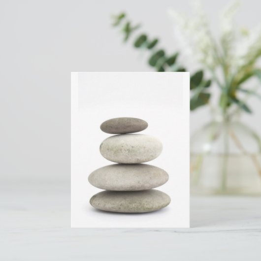Zen-Yogasteine Postkarte (Stehend Vorderseite)