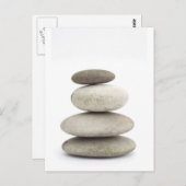 Zen-Yogasteine Postkarte (Vorne/Hinten)