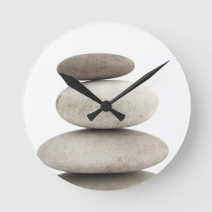 Zen yogo Steine Runde Wanduhr