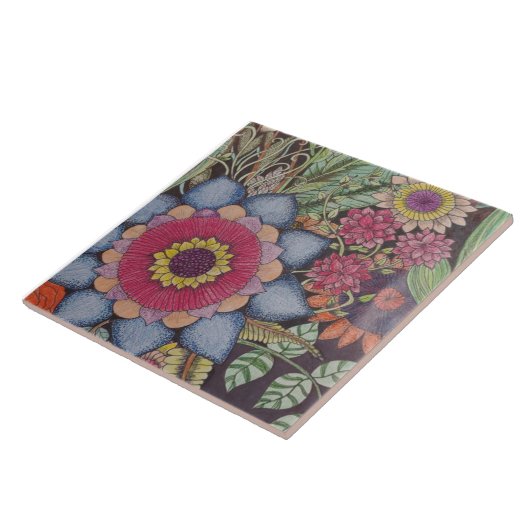 Zen-Zen-Dreieck-Keramik Fliese (Seite)