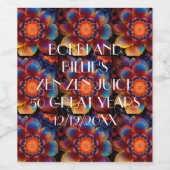 ZEN ZEN YOGA NEW AGE DESIGN WEINETIKETT (Einzelnes Label)