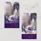 Zen-Zimmer/Lavendel/Violett-Visitenkarten Visitenkarte (Vorne/Hinten)