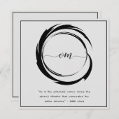 Zen Zitat: Weisheit und Meditation Einladung (Vorne/Hinten)