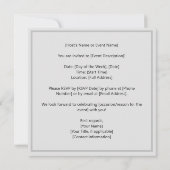 Zen Zitat: Weisheit und Meditation Einladung (Rückseite)