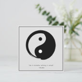 Zen Zitat: Weisheit und Meditation Einladung (Stehend Vorderseite)