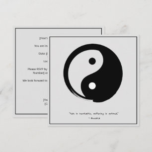 Zen Zitat: Weisheit und Meditation Einladung