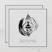 Zen Zitat: Weisheit und Meditation Einladung (Vorne/Hinten)