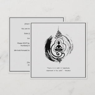 Zen Zitat: Weisheit und Meditation Einladung