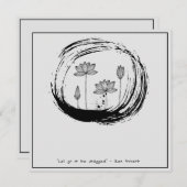 Zen Zitat: Weisheit und Meditation Einladung (Vorne/Hinten)