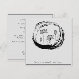 Zen Zitat: Weisheit und Meditation Einladung