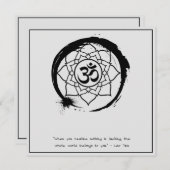 Zen Zitat: Weisheit und Meditation Einladung (Vorne/Hinten)