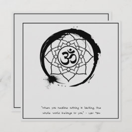 Zen Zitat: Weisheit und Meditation Einladung