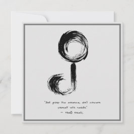 Zen Zitat: Weisheit und Meditation Einladung