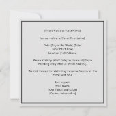 Zen Zitat: Weisheit und Meditation Einladung (Rückseite)