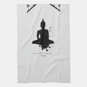 Zen Zitat: Weisheit und Meditation Geschirrtuch