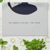 Zen Zitat: Weisheit und Meditation Geschirrtuch (Gefaltet)