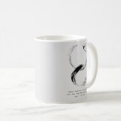 Zen Zitat: Weisheit und Meditation Kaffeetasse (VorderseiteRechts)