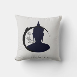 Zen Zitat: Weisheit und Meditation Kissen