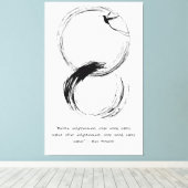 Zen Zitat: Weisheit und Meditation Leinwanddruck (Insitu (Holzboden))