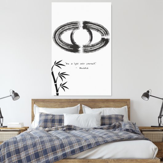 Zen Zitat: Weisheit und Meditation Leinwanddruck (Insitu (Schlafzimmer))