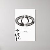 Zen Zitat: Weisheit und Meditation Leinwanddruck (Vorderseite)