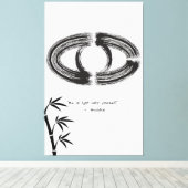 Zen Zitat: Weisheit und Meditation Leinwanddruck (Insitu (Holzboden))