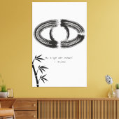 Zen Zitat: Weisheit und Meditation Leinwanddruck (Insitu (Wohnzimmer))