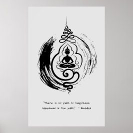Zen Zitat: Weisheit und Meditation Poster