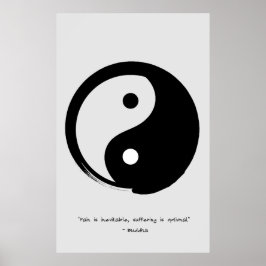 Zen Zitat: Weisheit und Meditation Poster