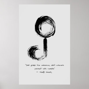 Zen Zitat: Weisheit und Meditation Poster