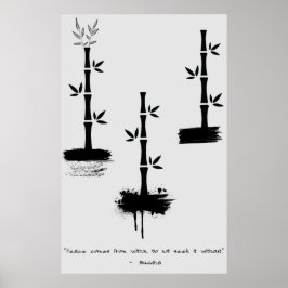 Zen Zitat: Weisheit und Meditation Poster
