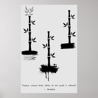 Zen Zitat: Weisheit und Meditation Poster