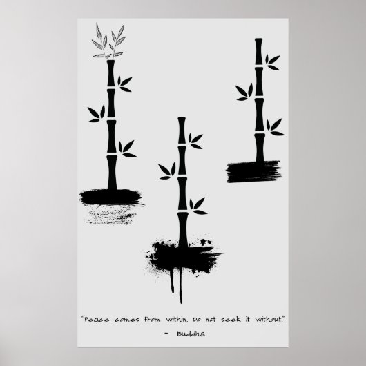 Zen Zitat: Weisheit und Meditation Poster (Vorne)