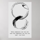 Zen Zitat: Weisheit und Meditation Poster (Vorne)