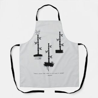 Zen Zitat: Weisheit und Meditation Schürze