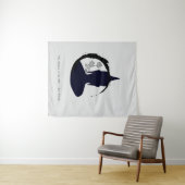 Zen Zitat: Weisheit und Meditation Wandteppich (Beispiel (Horizontal))