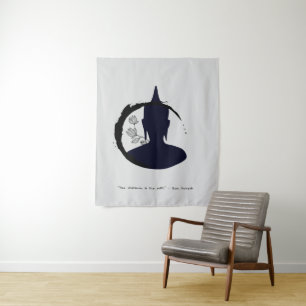 Zen Zitat: Weisheit und Meditation Wandteppich