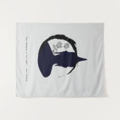 Zen Zitat: Weisheit und Meditation Wandteppich (Vorderseite (Horizontal))